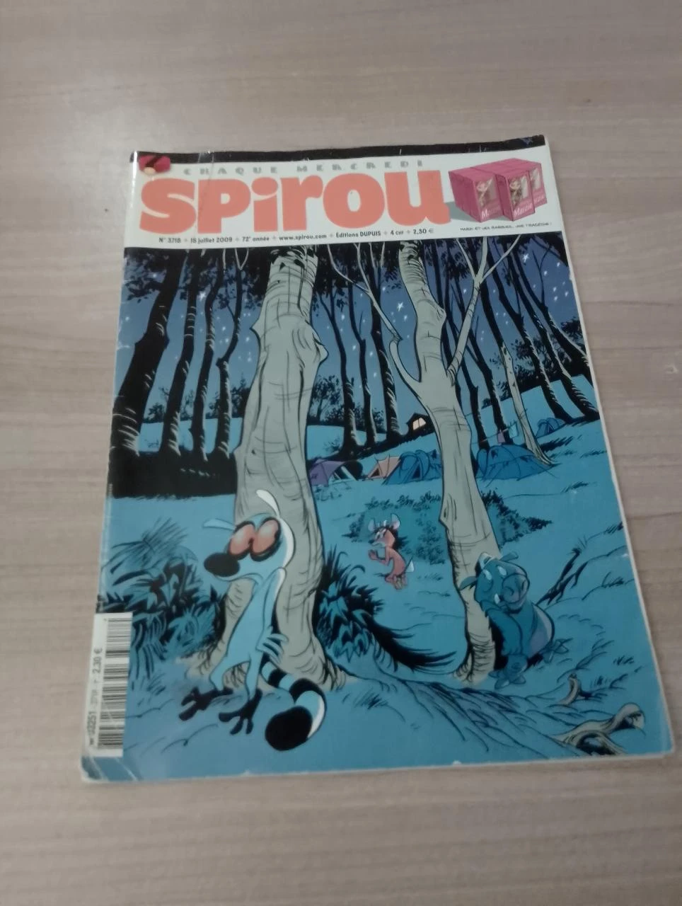 Spirou magazine, n° 3718, 2009, avec le poster